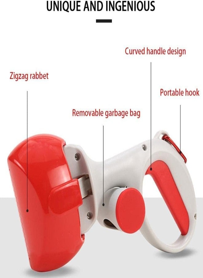 KittuPet مجموعة مجارف فضلات الحيوانات الأليفة من KittuPet، مجرفة فضلات الكلاب، مجرفة فضلات مع موزع أكياس فضلات، زناد سهل الضغط ونابض عالي الشد، لفضلات الكلاب والقطط (قد يختلف اللون) - Image 4